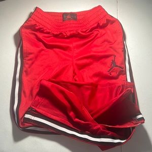 Kids Red Air Jordan track pants